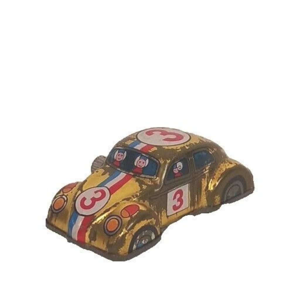 Kanto Toys VW Volkswagon Beetle Tin Wind Up Tested #3 Vintage Gold Japan